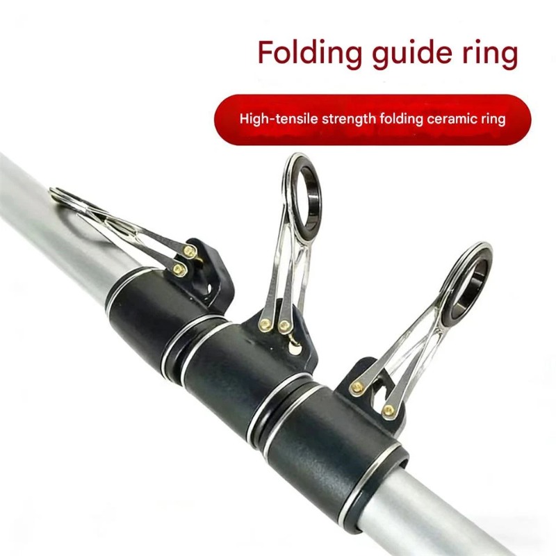 Fishing Rod Repair Kit - 1 Stück Edelstahl-Angelrutenführungsset 16,2 mm Rohr