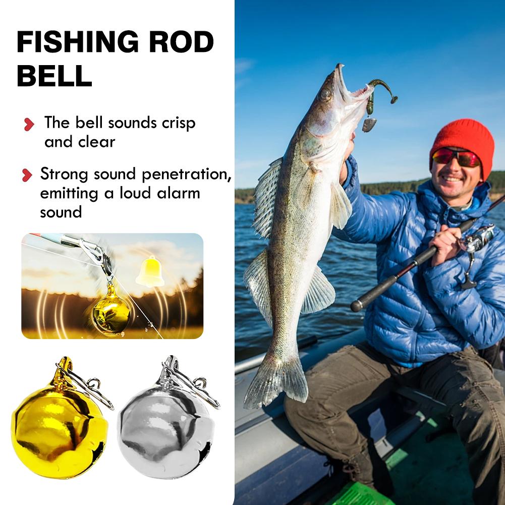 Fishing Rod Ice - 10 Stück Angelglocken-Alarm, zum Anklipsen, aus