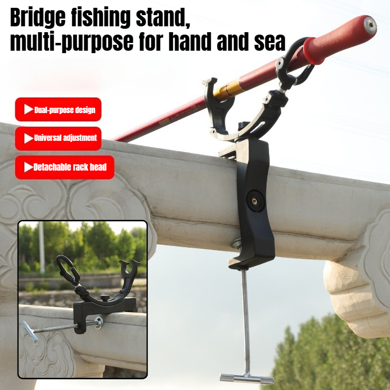 Fishing Rod Travel - 360 ° Drehbarer, verstellbarer, robuster Rutenhalter,