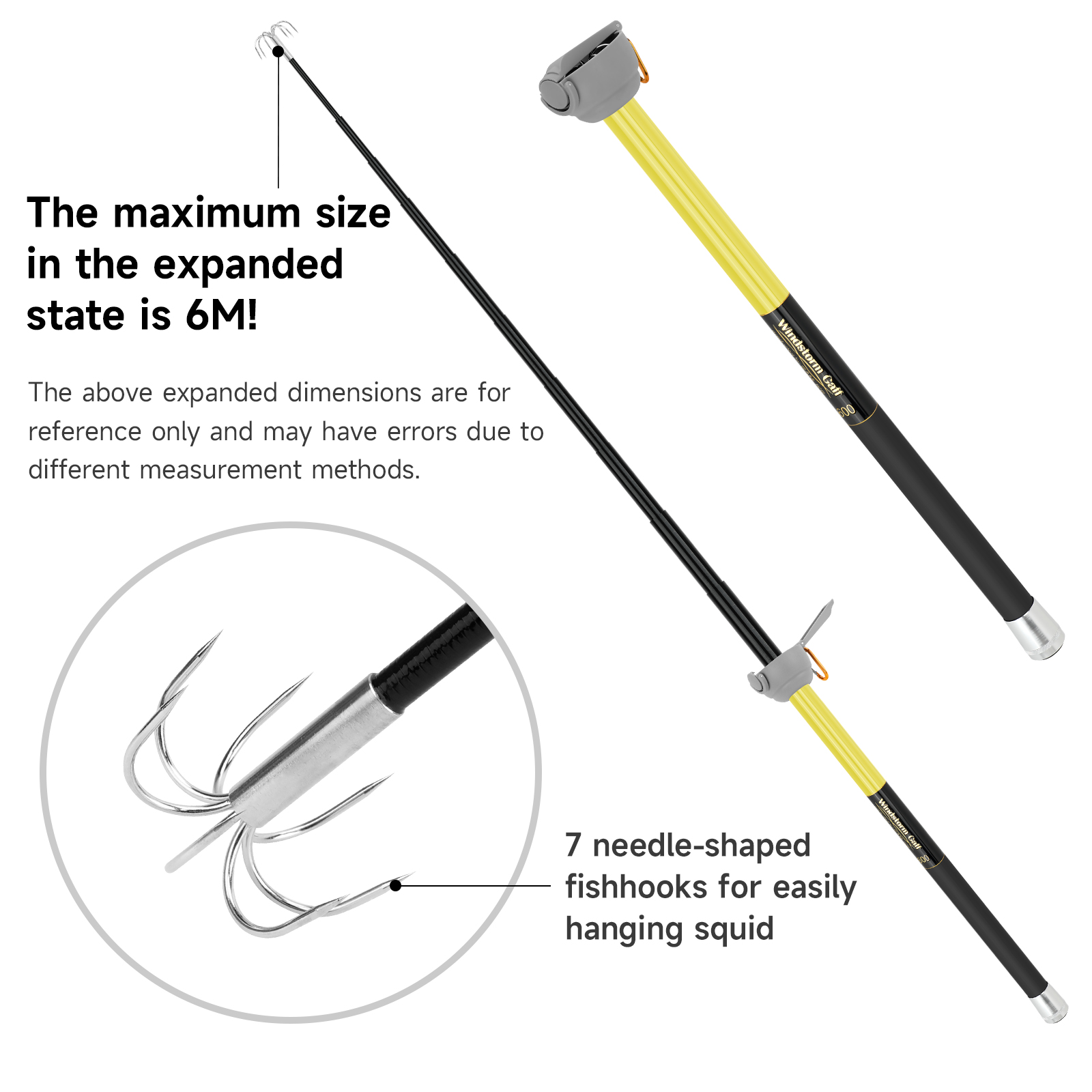 SANLIKE 6M Teleskop-Tintenfisc – Fishing Rod Carbon Fiber Bewertung und Preis
