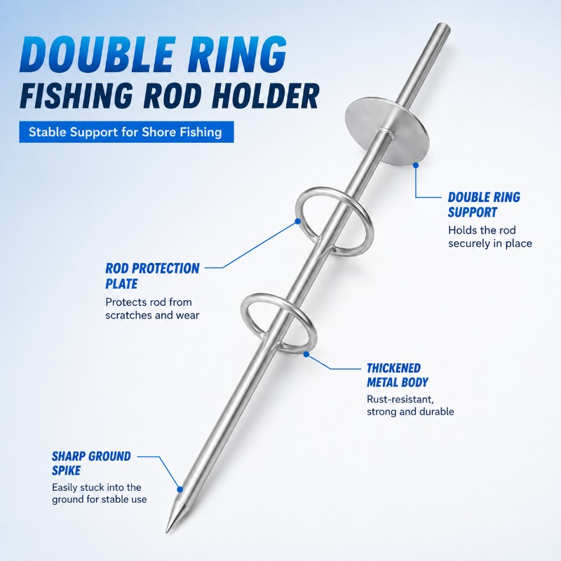 Doppelring-Angelrutenhalter mi – Fishing Rod Surf Bewertung und Preis