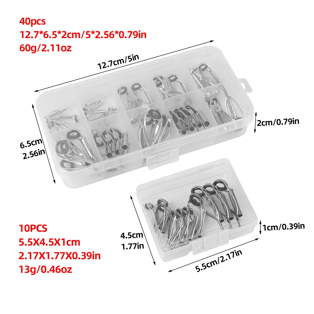 10/40 Stück Angelruten-Spitzen – Fishing Rod Guide Replacement Bewertung und Preis